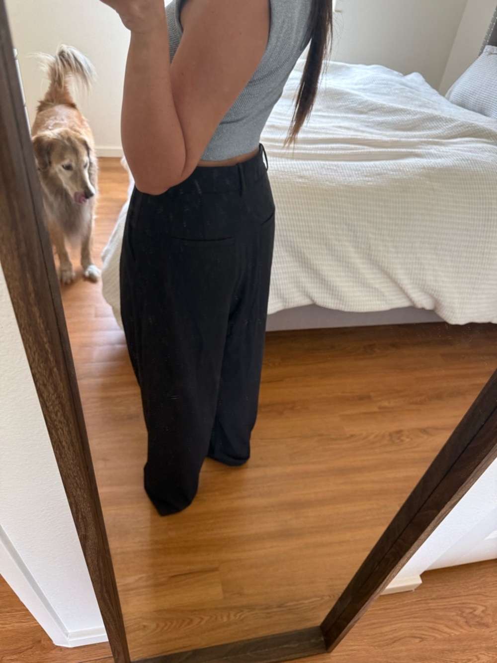 lululemon athletica Black Wide-Leg Trousers - Picture 5 of 8